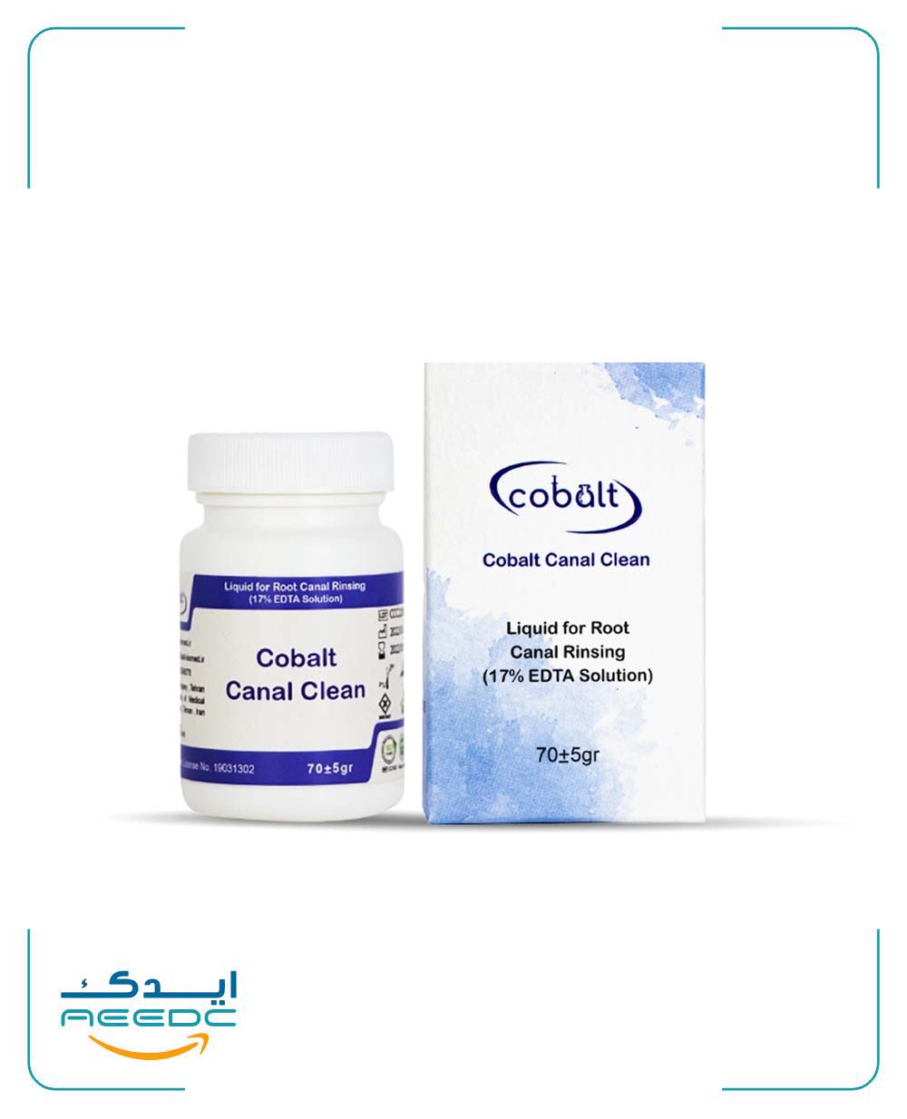 محلول شست‌و‌شو کانال 17%  EDTA کبالت