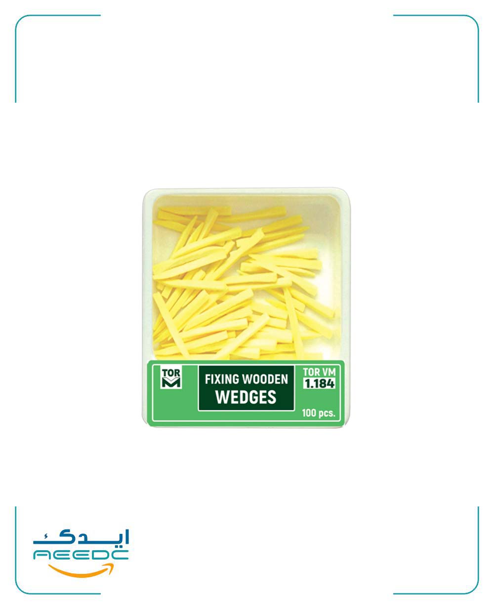 وج چوبی آناتومیک تور وی ام(زرد)