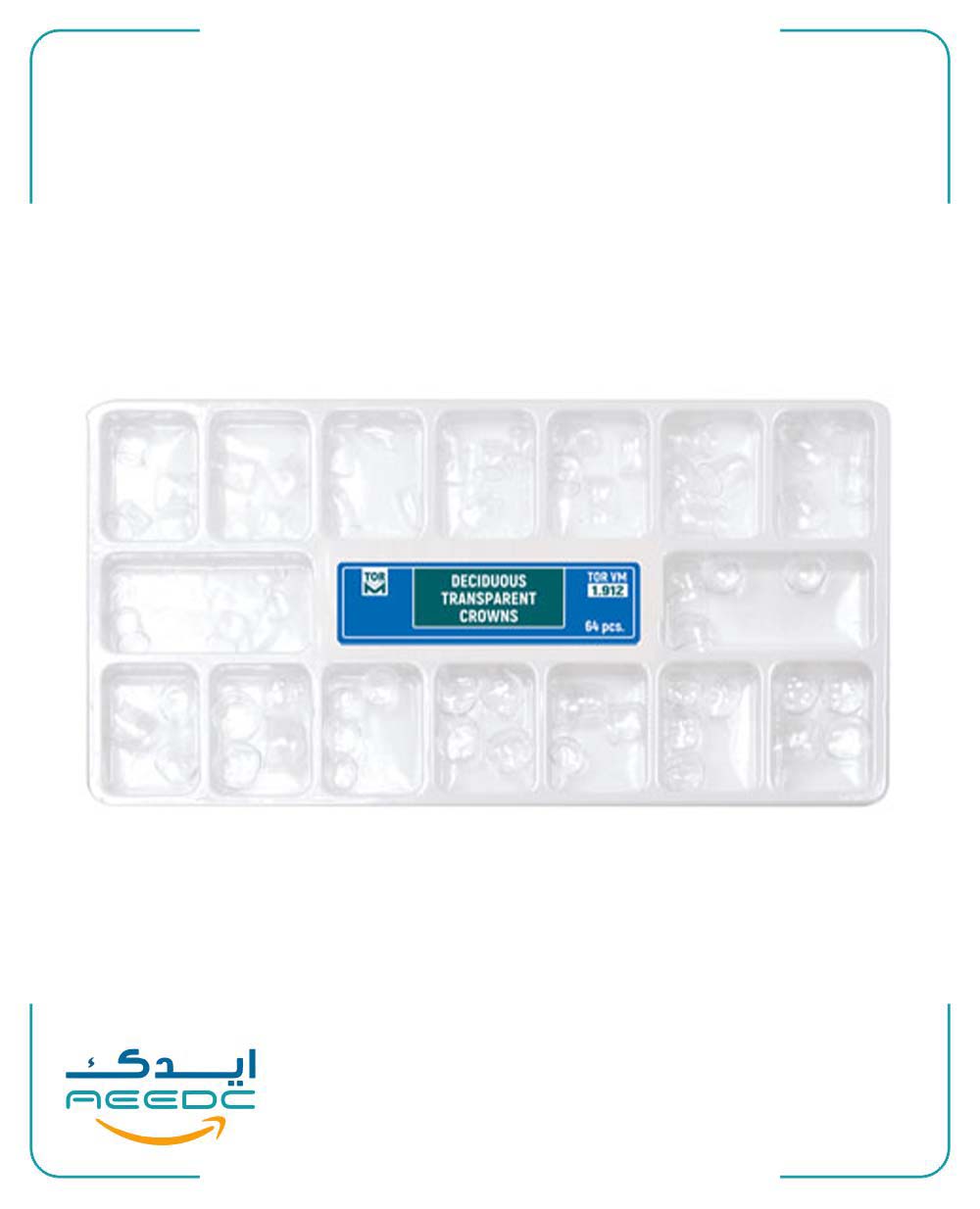 کیت روکش سلولوئیدی دندانی 64 عددی اطفال تور وی ام