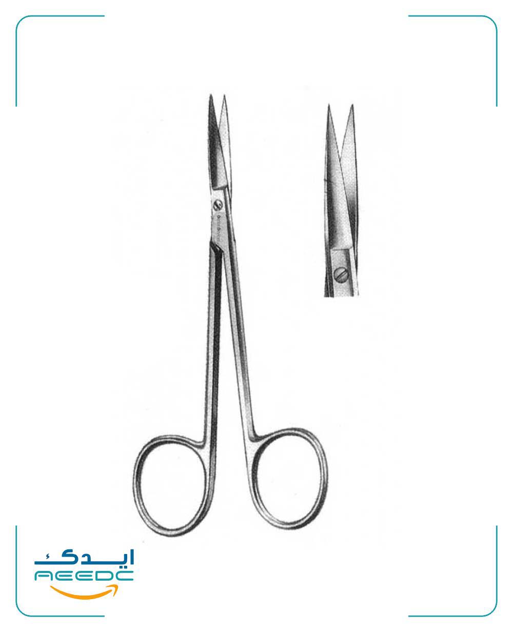 قیچی اریس میکرو دنتال دیوایس (سرصاف و کج)