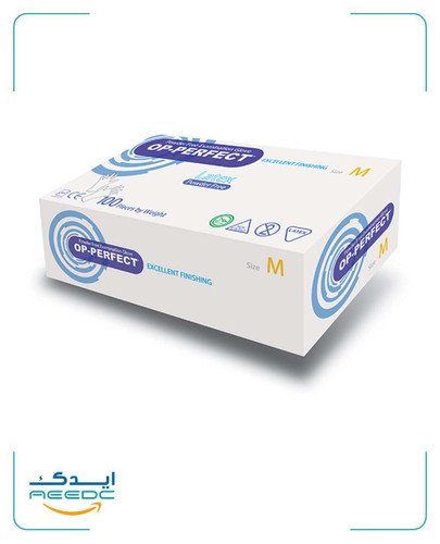 دستکش معاینه لاتکس بدون پودر اوپی پرفکت