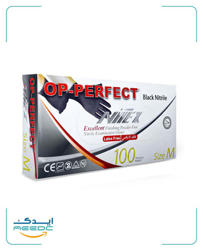 دستکش معاینه نیتریل مشکی بدون پودر نیتکس