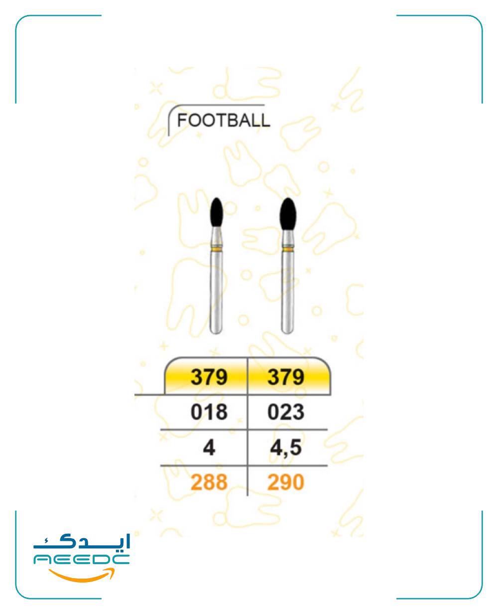فرز فوتبالی گرد دور زرد (پرداخت) بسته 5 عددی