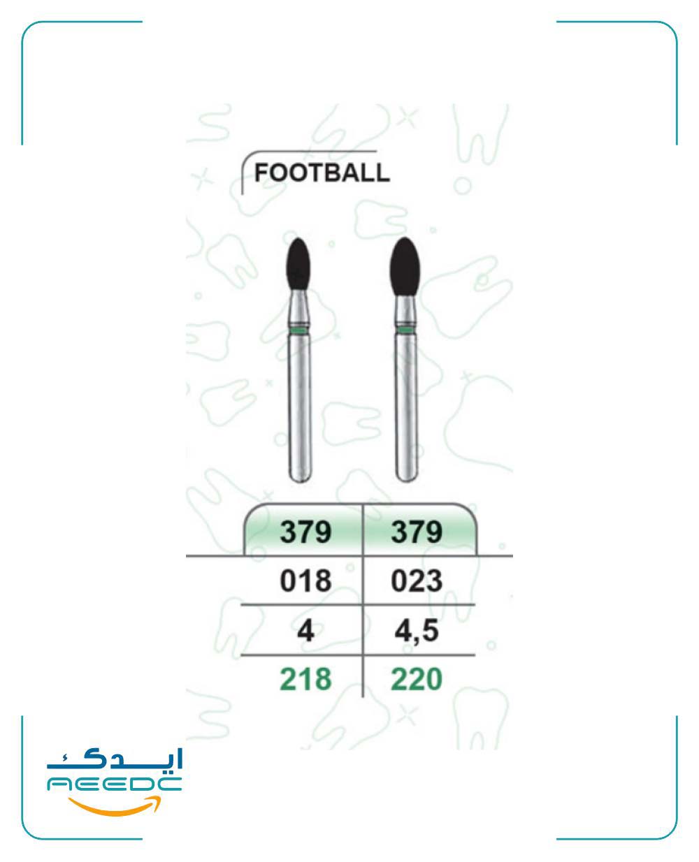 فرز فوتبالی گرد دور سبز (تراش) بسته 5 عددی