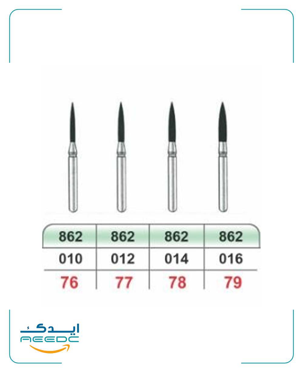 فرز شعله شمعی دور سبز (تراش) بسته 5 عددی