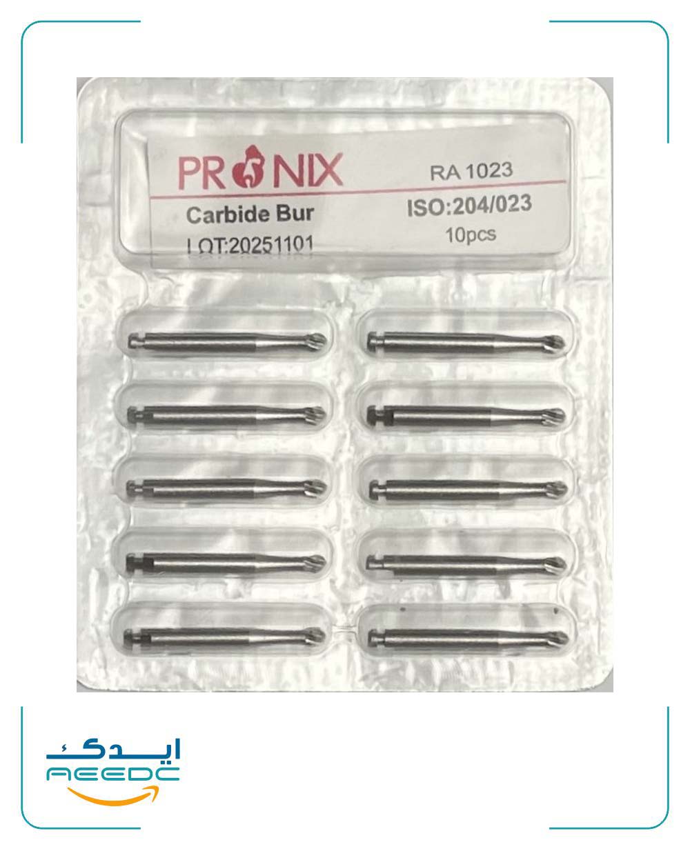 فرز آنگل کارباید PRONIX (بسته 10عددی)