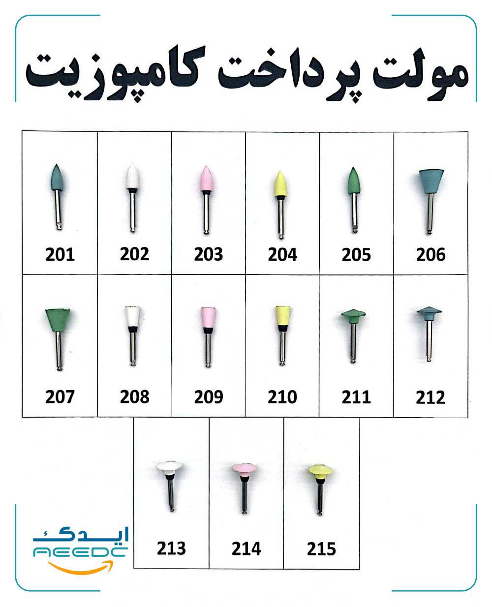مولت پرداخت کامپوزیت درجه یک (بسته 5 عددی)